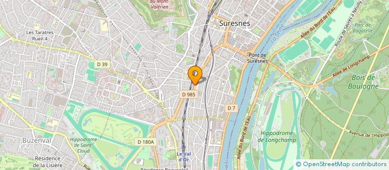 localisation de l'entreprise GRYVALOIS à SURESNES