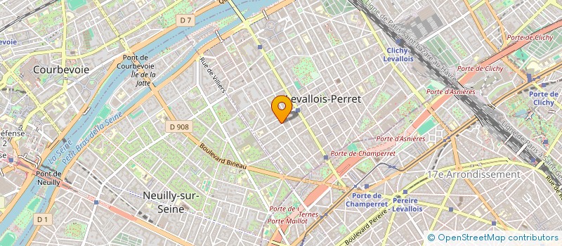 localisation de l'entreprise GS 1 à LEVALLOIS-PERRET