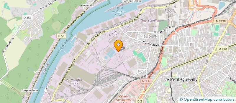 localisation de l'entreprise GS 2R  LE PETIT-QUEVILLY