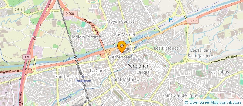 localisation de l'entreprise GS 66 COURTAGE  PERPIGNAN