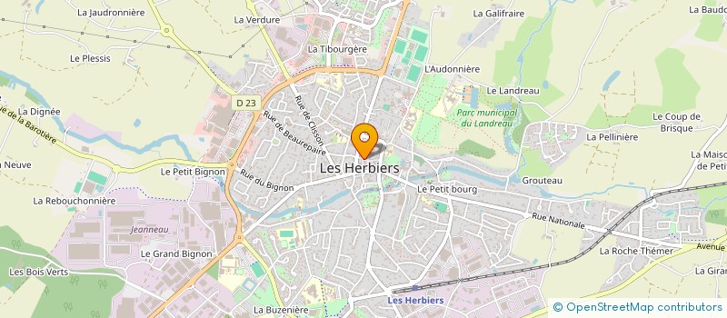 localisation de l'entreprise GS  LES HERBIERS