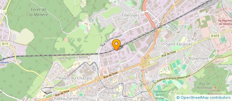 localisation de l'entreprise GS AMENAGEMENT à BESANCON