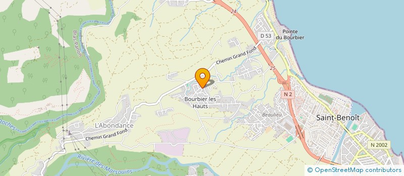 localisation de l'entreprise GS ASSURANCES  SAINT-BENOIT