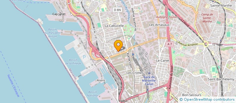 localisation de l'entreprise GS AUTO  MARSEILLE