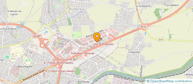 localisation de l'entreprise GS AUTOMOBILES  PUILBOREAU