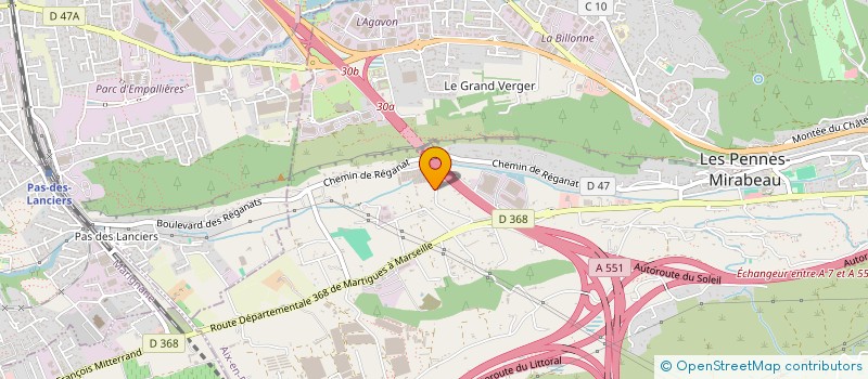 localisation de l'entreprise GS AUTOS 13 à LES PENNES MIRABEAU