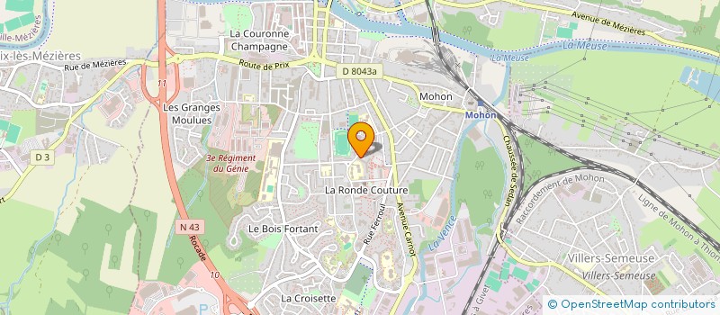localisation de l'entreprise GS BAT à CHARLEVILLE-MEZIERES