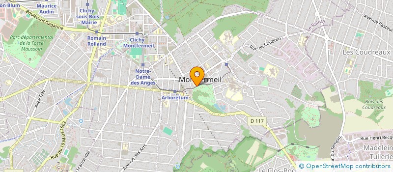 localisation de l'entreprise GS.BAT à MONTFERMEIL