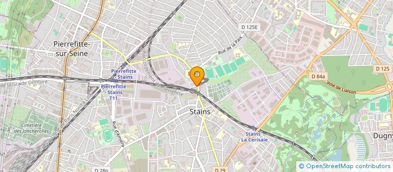 localisation de l'entreprise GS BATI à STAINS