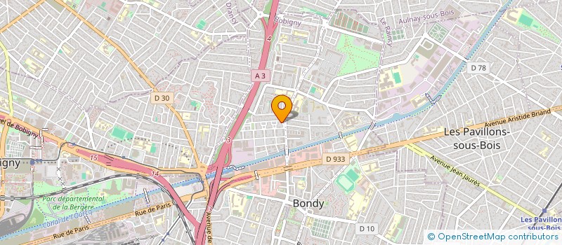 localisation de l'entreprise GS-BATIMENT  BONDY