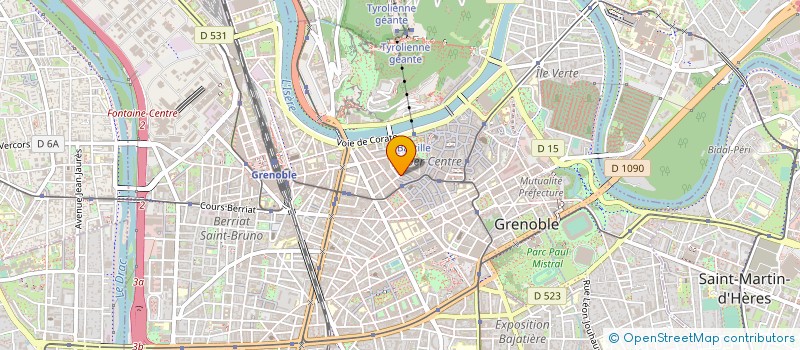 localisation de l'entreprise GS COIFFURE HAUTE TECHNOLOGIE à GRENOBLE