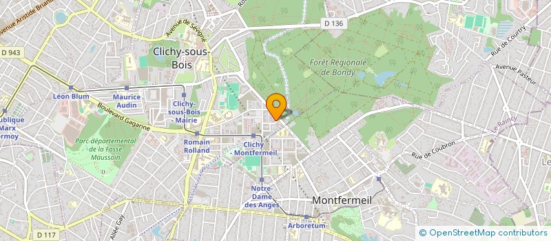 localisation de l'entreprise GS CONCIERGERIE à CLICHY-SOUS-BOIS