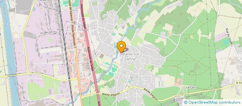 localisation de l'entreprise GS CONSTRUCTION  SALAISE-SUR-SANNE