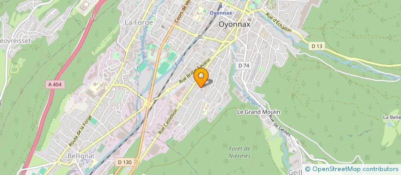 localisation de l'entreprise GS CREATION (GERARD CREATION - CREA SAND) à OYONNAX