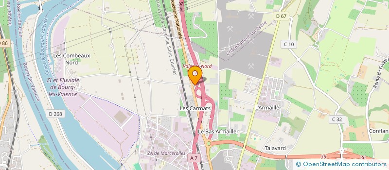 localisation de l'entreprise GS DIAGNOSTIC à BOURG-LES-VALENCE