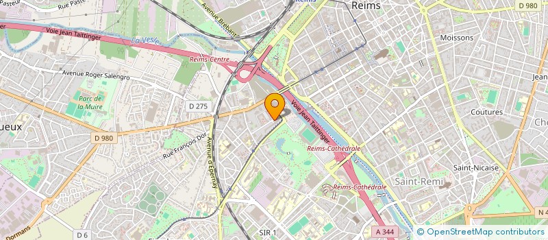 localisation de l'entreprise GS ELEC à REIMS