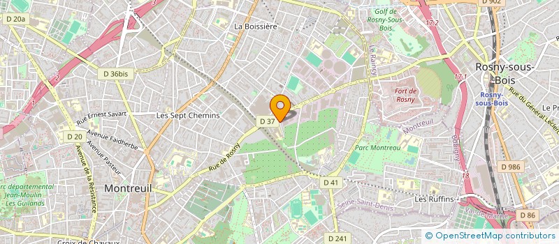 localisation de l'entreprise GS ELITE  MONTREUIL