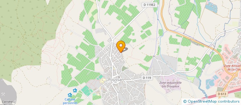 localisation de l'entreprise GS ENERGIE  POUSSAN