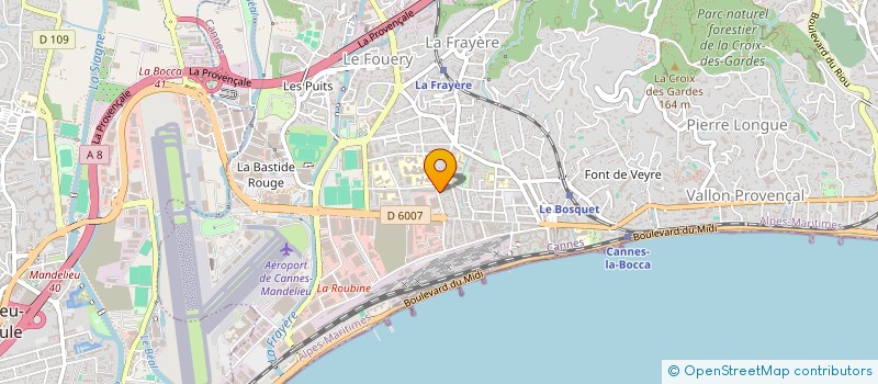 localisation de l'entreprise GS ENVIRONNEMENT à CANNES