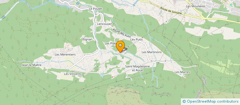 localisation de l'entreprise GS FERMETURES  SIMIANE-COLLONGUE