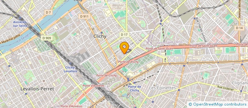 localisation de l'entreprise GS GLOBAL SERVICES à CLICHY
