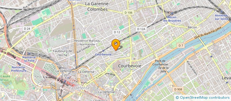 localisation de l'entreprise GS GROUPE SANYA à COURBEVOIE