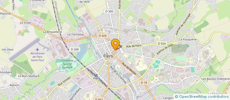 localisation de l'entreprise GS HOLDING à FLERS