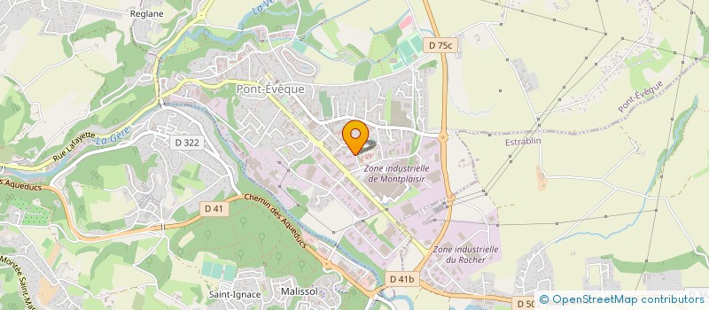 localisation de l'entreprise GS HOLDING à PONT-EVEQUE