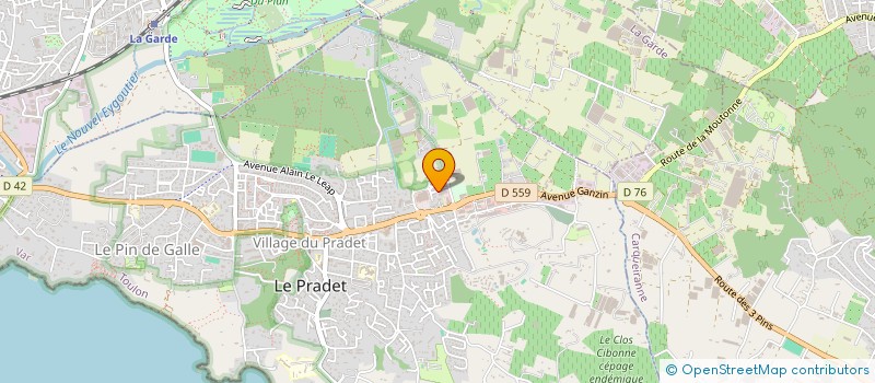 localisation de l'entreprise GS IMMO 1  LE PRADET