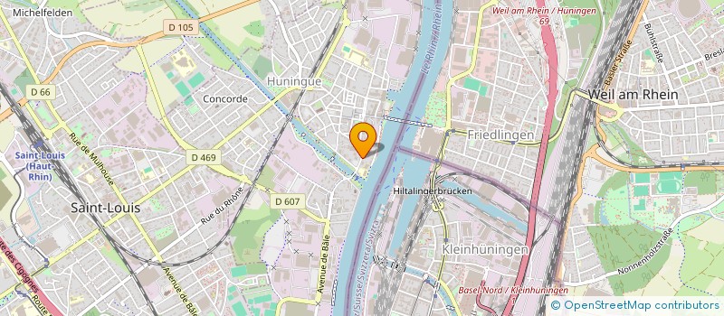 localisation de l'entreprise GS IMMO  HUNINGUE