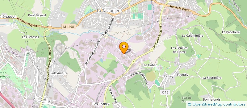 localisation de l'entreprise GS IMMO  LA TALAUDIERE