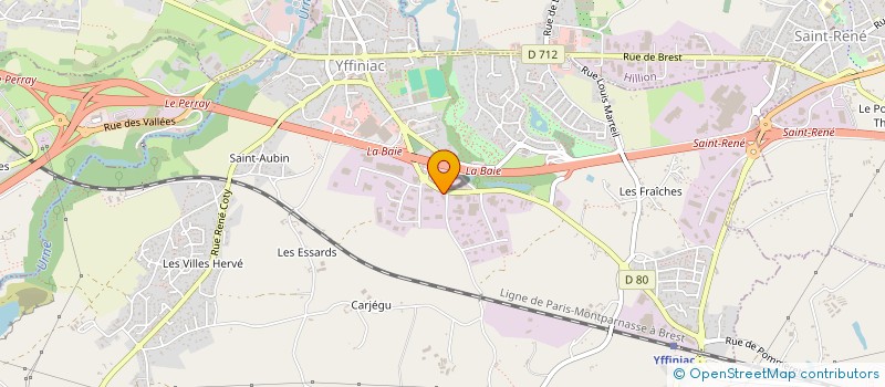 localisation de l'entreprise GS IMMO  YFFINIAC