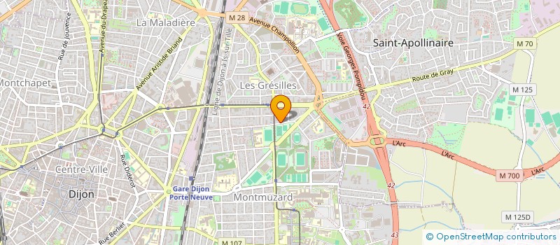 localisation de l'entreprise GS IMMOBILIER à DIJON