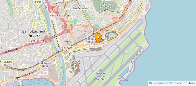 localisation de l'entreprise GS INDUSTRIE à NICE