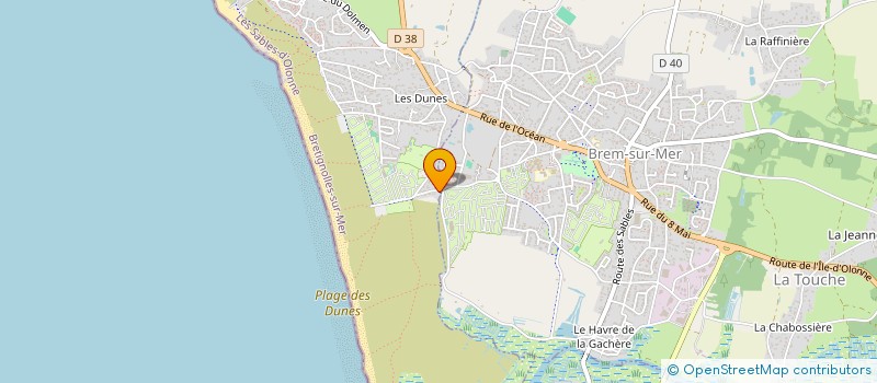 localisation de l'entreprise GS INVEST à BRETIGNOLLES-SUR-MER