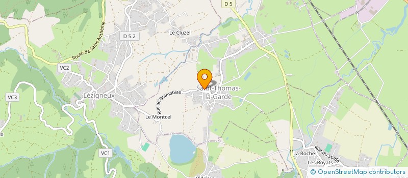 localisation de l'entreprise GS ISOLATION à SAINT-THOMAS-LA-GARDE