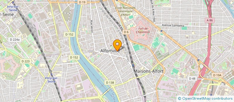 localisation de l'entreprise GS LIMOUSINE à ALFORTVILLE