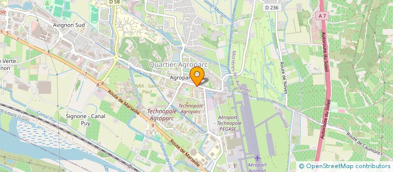 localisation de l'entreprise GS LOGISTIQUE  AVIGNON