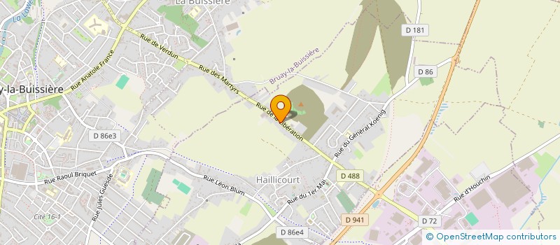 localisation de l'entreprise GS MENUISERIES  HAILLICOURT