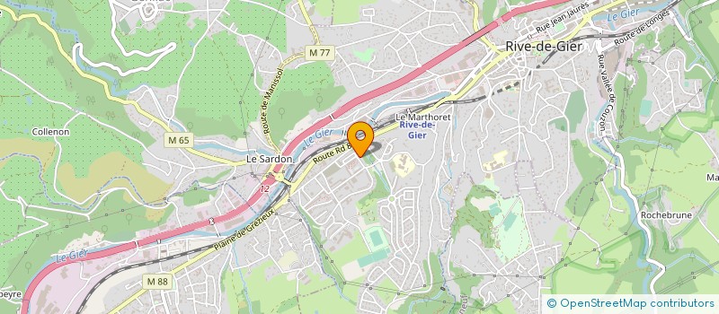 localisation de l'entreprise GS NETWORK à RIVE-DE-GIER