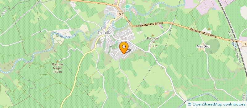 localisation de l'entreprise GS OPTICA à TROUILLAS