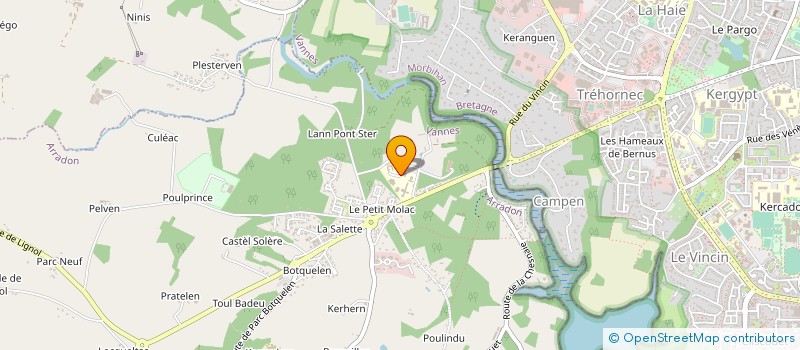 localisation de l'entreprise GS OUEST à ARRADON