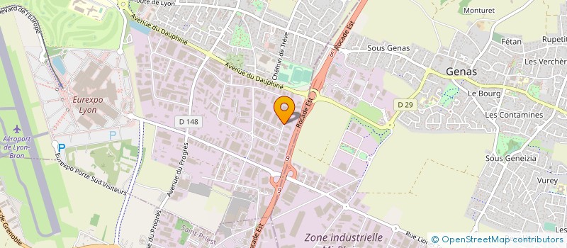 localisation de l'entreprise GS PARTS  CHASSIEU