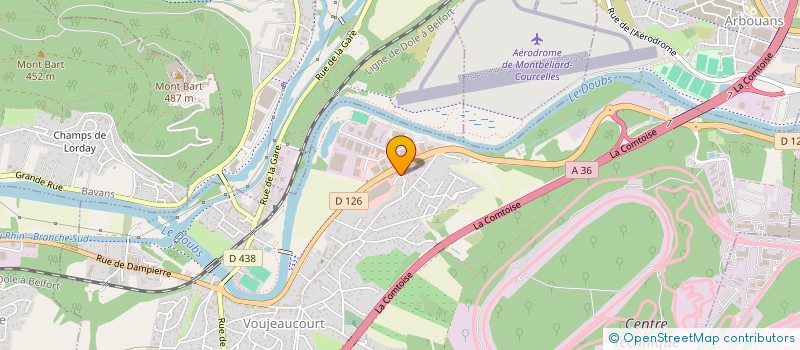 localisation de l'entreprise GS PAYSAGE à VOUJEAUCOURT
