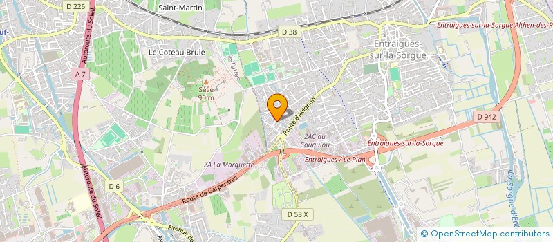 localisation de l'entreprise GS PRESTIG'AUTO  ENTRAIGUES-SUR-LA-SORGUE