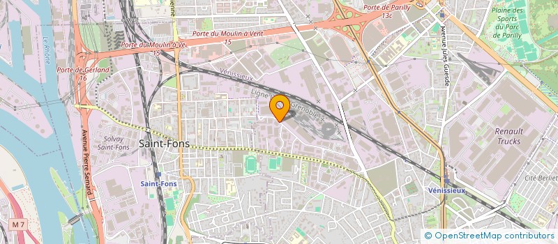localisation de l'entreprise GS PREVENTION à VENISSIEUX