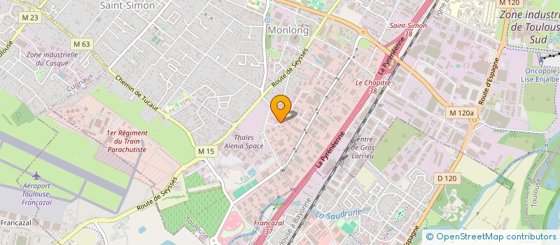 localisation de l'entreprise GS PROD à TOULOUSE