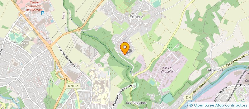 localisation de l'entreprise GS RACING BIKES  ENNERY