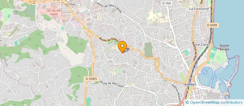 localisation de l'entreprise GS SECURITE à ANTIBES