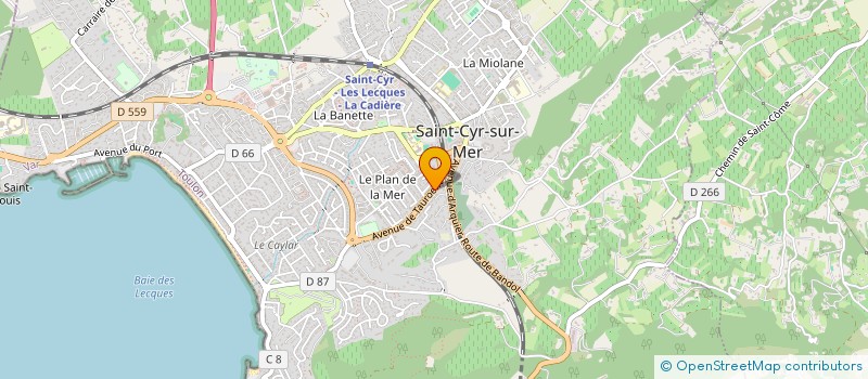 localisation de l'entreprise GS SERVICES à SAINT-CYR-SUR-MER